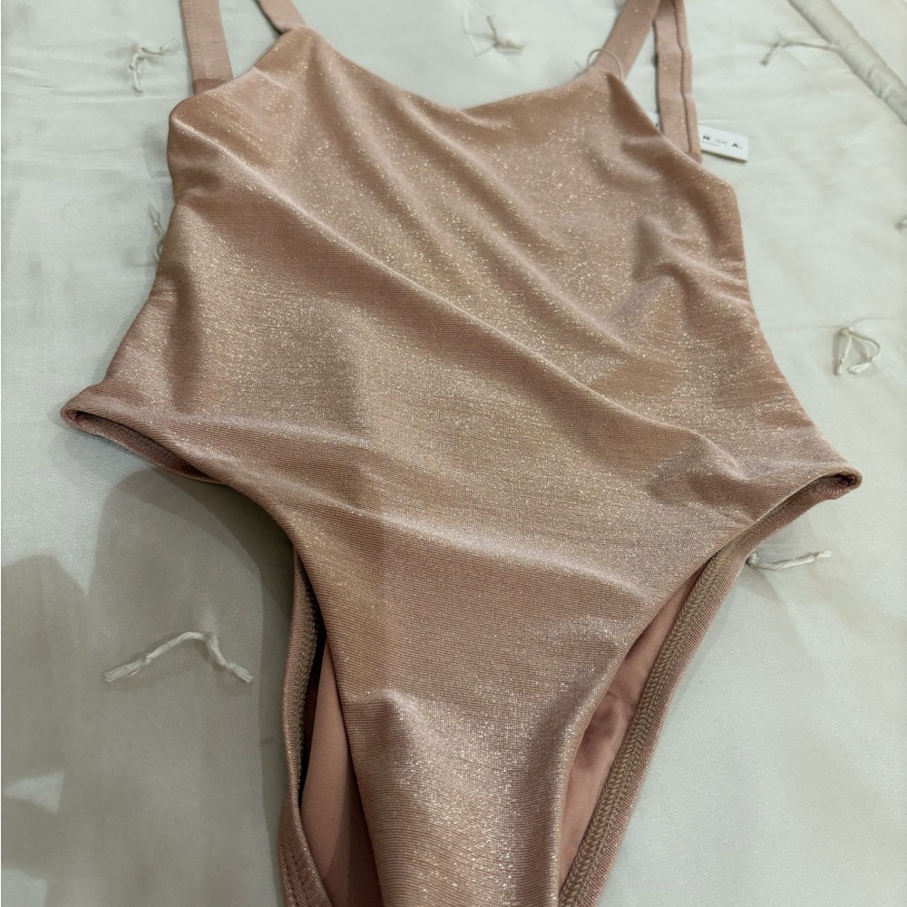 Vitamin A Peach Shimmer Swimsuit XS